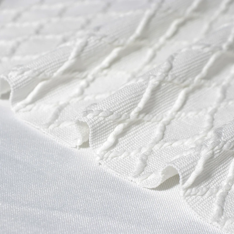 polyester spandex  custom sofa handbag mattress woven abaya lyocell pink jacquard fabric for jersey