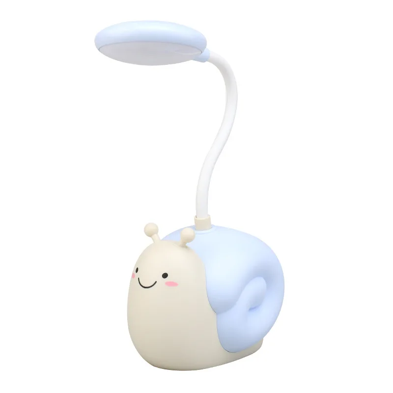 Gooseneck Desk Lamp Home Office Desk Light USB Charging With Pen Holder Student Writing Hose Dormitory Bedroom Led Reading Light