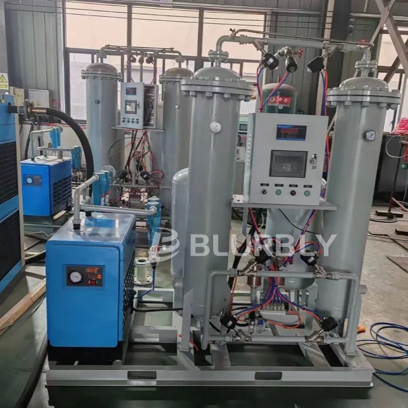 Stationary Nitrogen Generator for Laser Welding Core Motor AirEnd Manufactured Leading Company Nitrogen Cylinder Filling Station