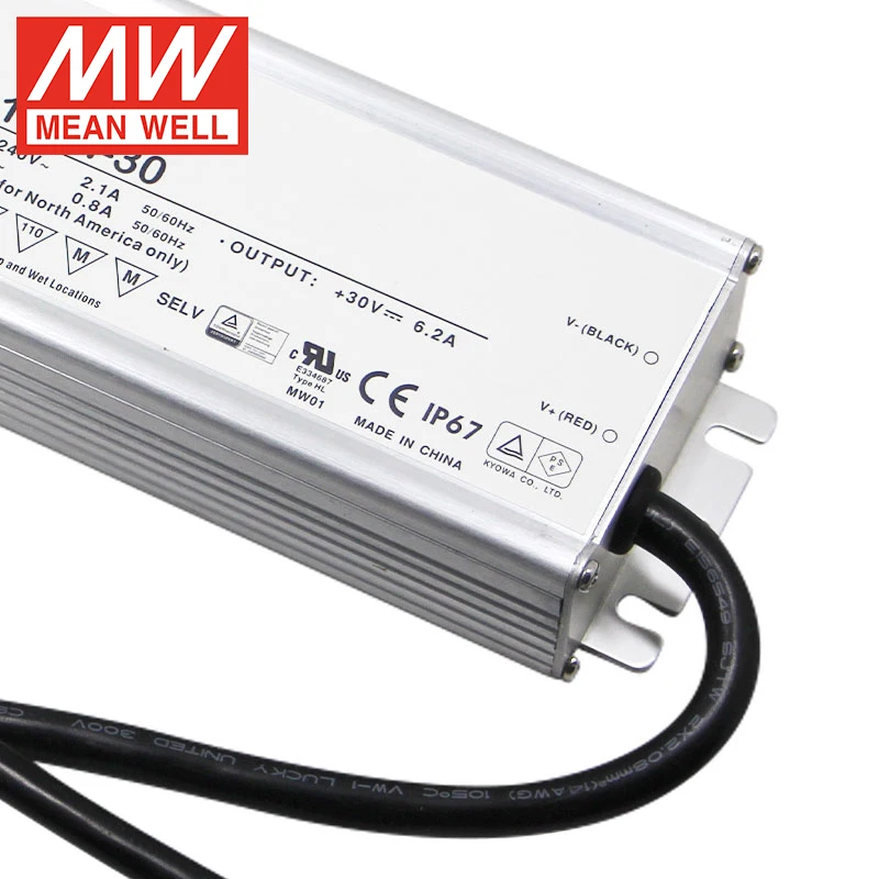 Meanwell HLG-185H-30 Светодиодный драйвер питания