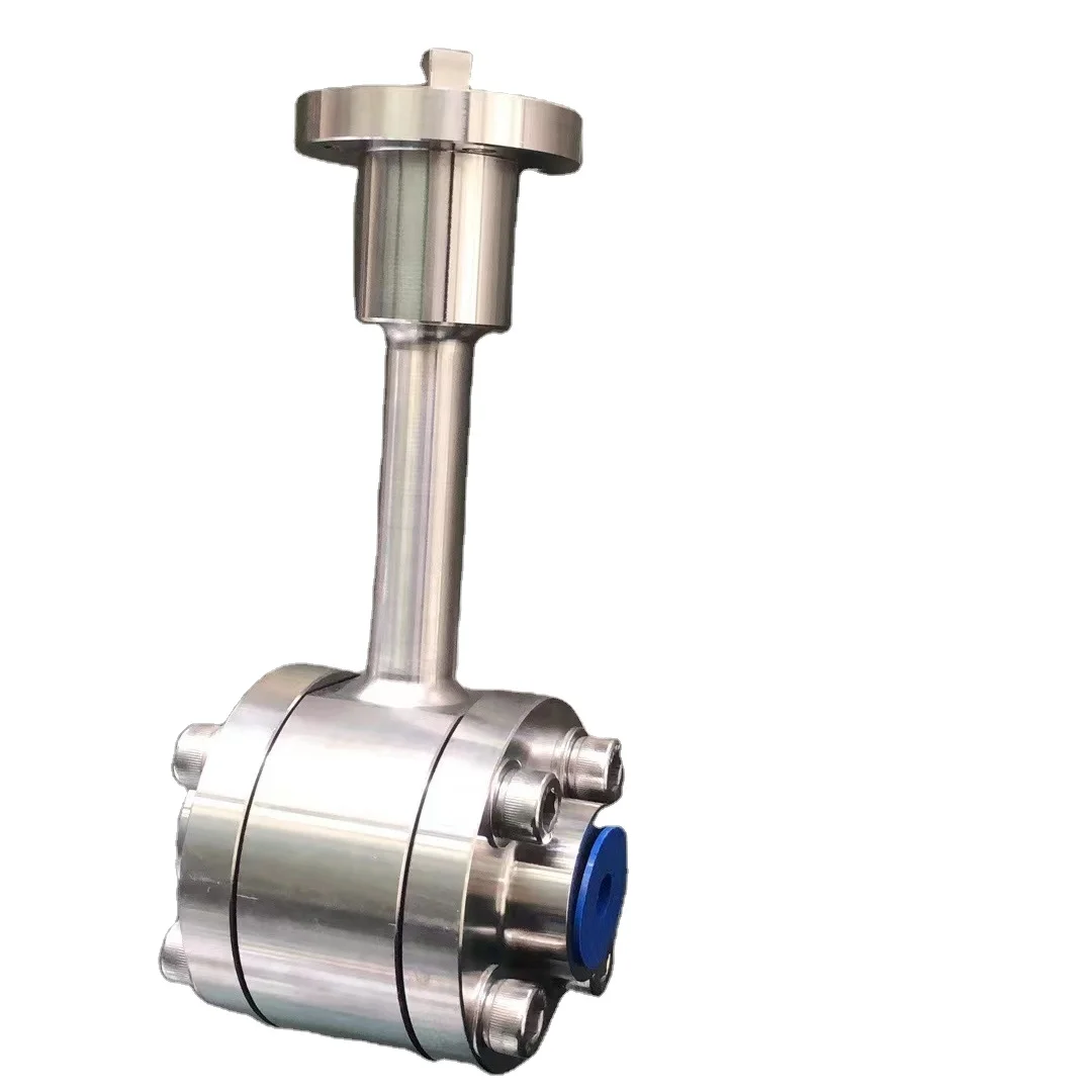 Pneumatic Diaphragm Ultra Low Temperature Cryogenic  Ball Valve - 256 Degree For Liquid Nitrogen Gas