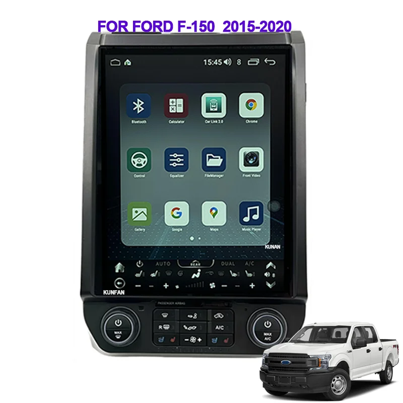 13 inch F150 Android GPS Navigation for Ford F-150 Raptor Touch Screen Tesla Style Smart Radio Stereo Multimedia Player 2018