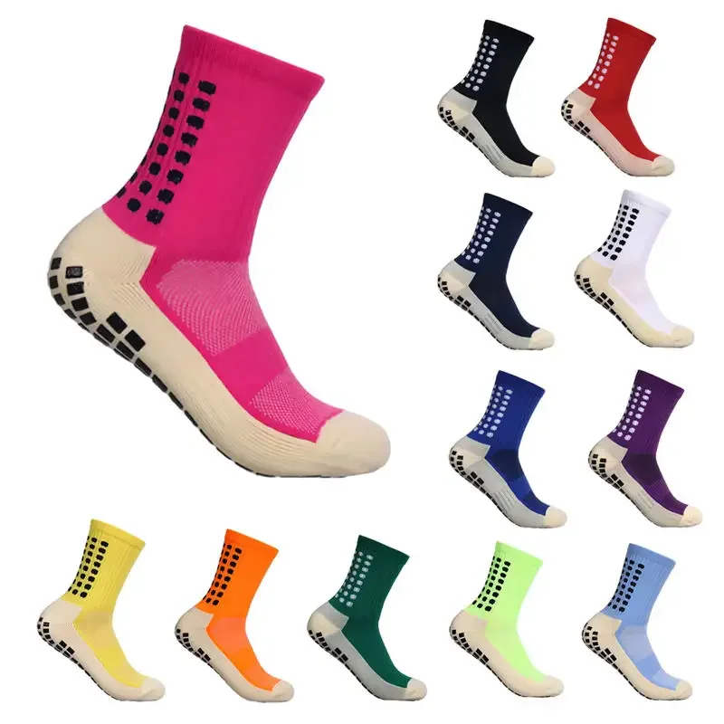 Men Football Socks Wholesale Sole Anti Slip Non-Slip Training Grip Sports Soccer Socks