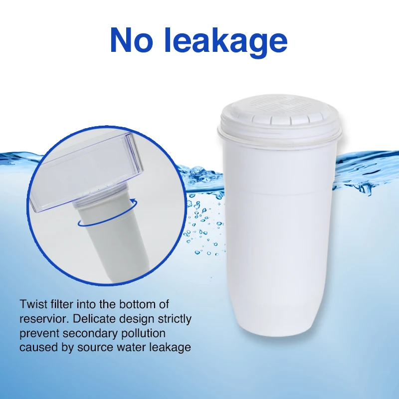 Direct Drinking 0 TDS 6-Stage filtration system water filter pitcher with water quality meter