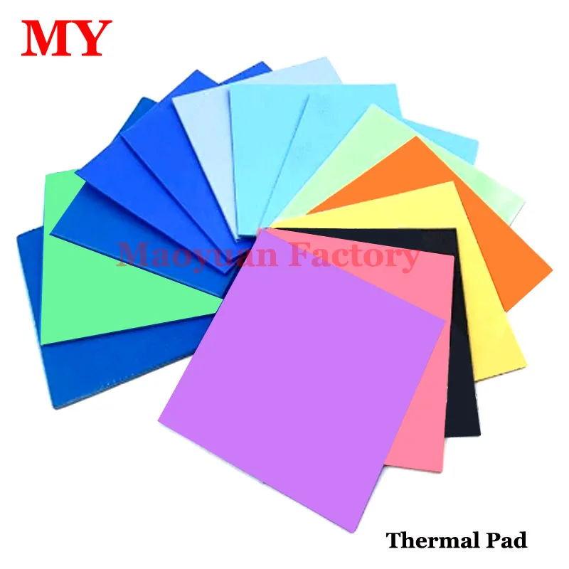 Manufacturer Custom 12W 15W 1mm 1.5mm 2mm 3mm  Thermal Conductive Pad Insulation Sheet Silicone for Hard Drive Cpu GPU