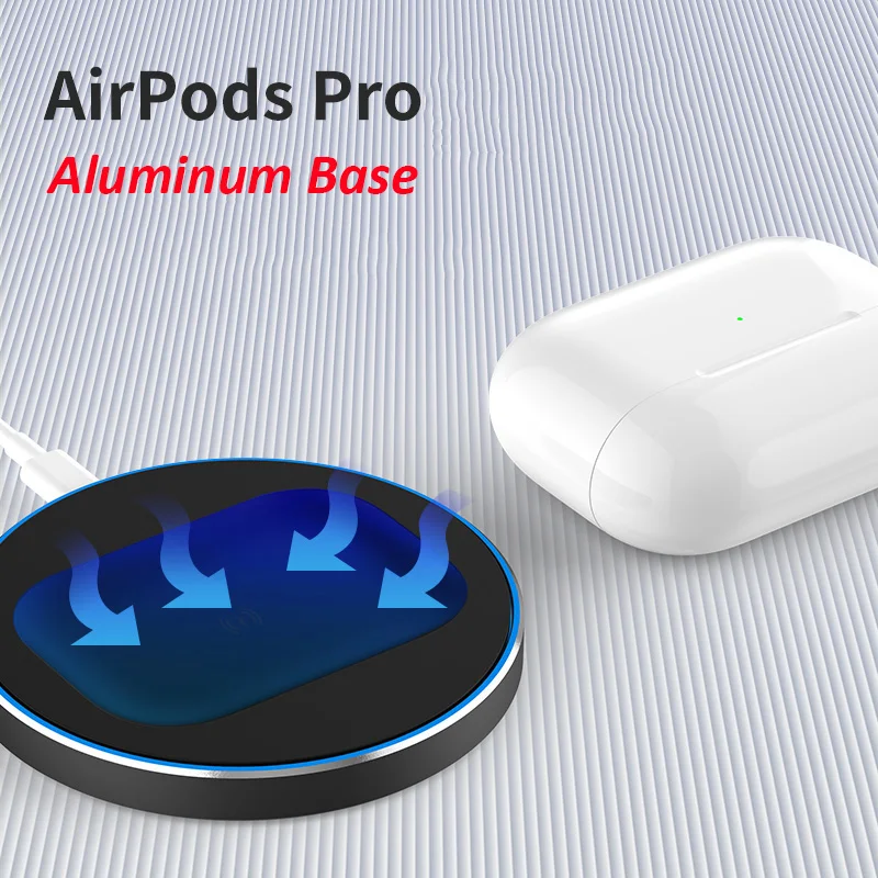 
Wireless Charger for Airpods Pro Case Charging Station for Airpods Earbuds Wireless Charger Pad For Mobile Phone 10W MAX 