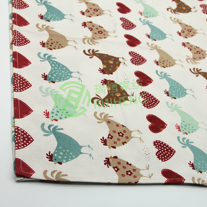 Заводская цена, индивидуальное 100 хлопковое органическое чайное полотенце с принтом