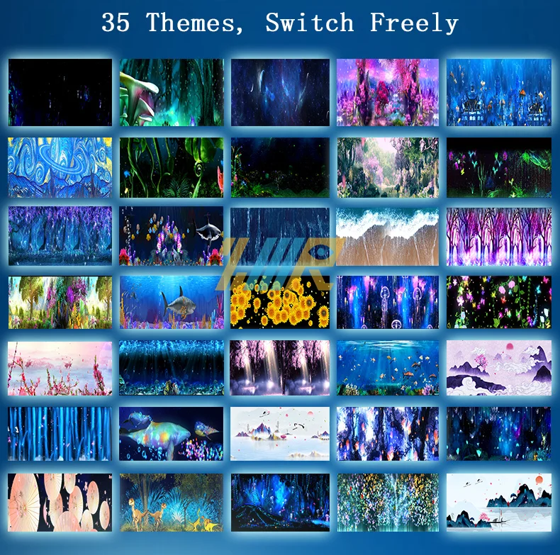 35 Themes Switch Freely hologram projector for spa interactive ocean projection immersive game immersive experience restaurant