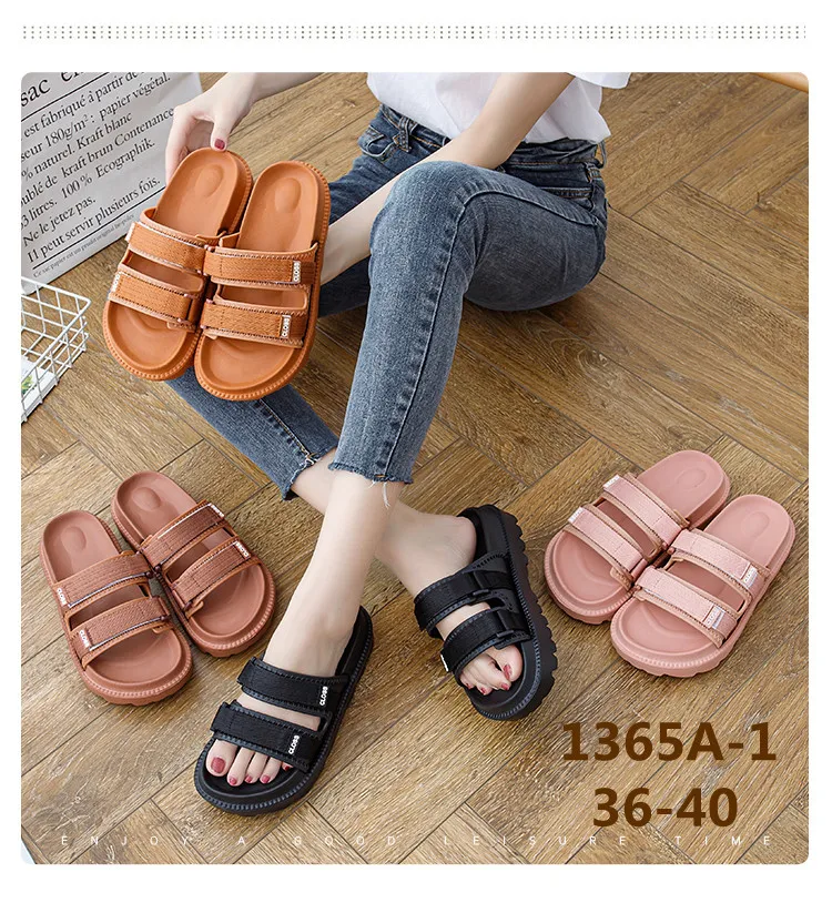 Custom Logo Wedge House Soft Cloud Rubber PVC EVA Slippers For Ladies Wholesale Price Slides For Women Slippers For Women