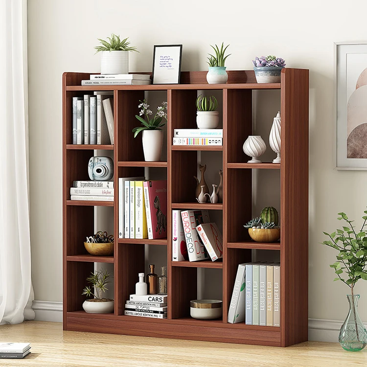 Hot Selling Good Quality Creativity Space Saving Simplicity Combination Wooden Bookshelf Bookcase For Bay Window