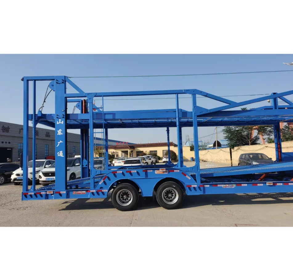 2-Axle Car Transport Trailer with Carrying Capacity of 8 Cars Made in China Origin Sales