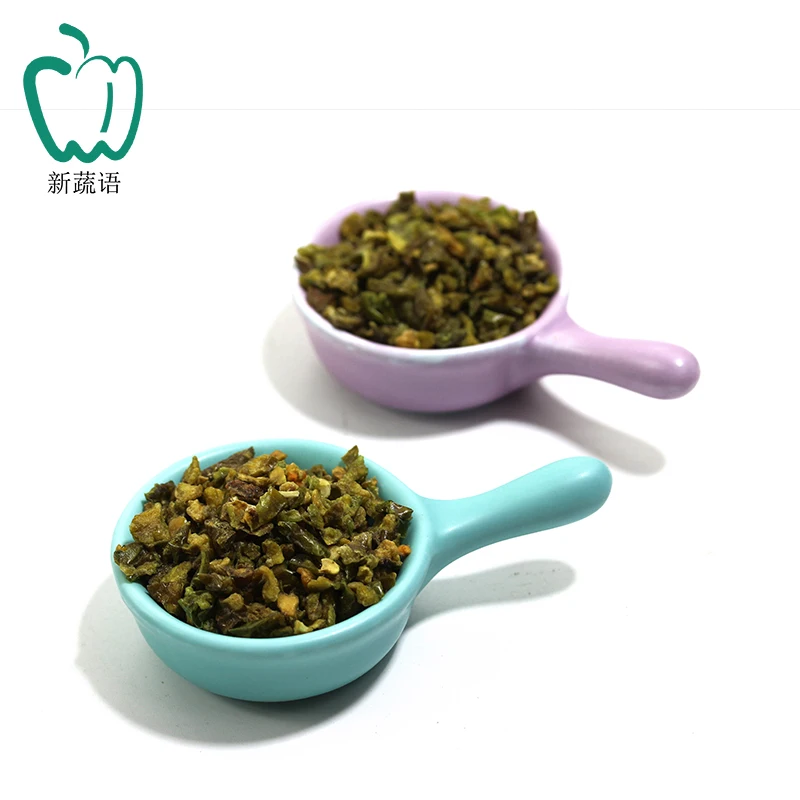 Wholesale Dried Vegetables Sweet Dehydrated Green Bell Pepper Dried Peppers For Seasoning