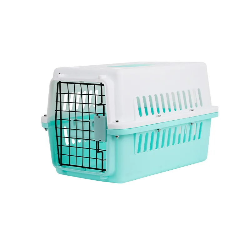 BunnyHi HKX001 Pet Travel Carrier Plastic Dog House Folding Pet Cage For Large Medium And Small Dogs