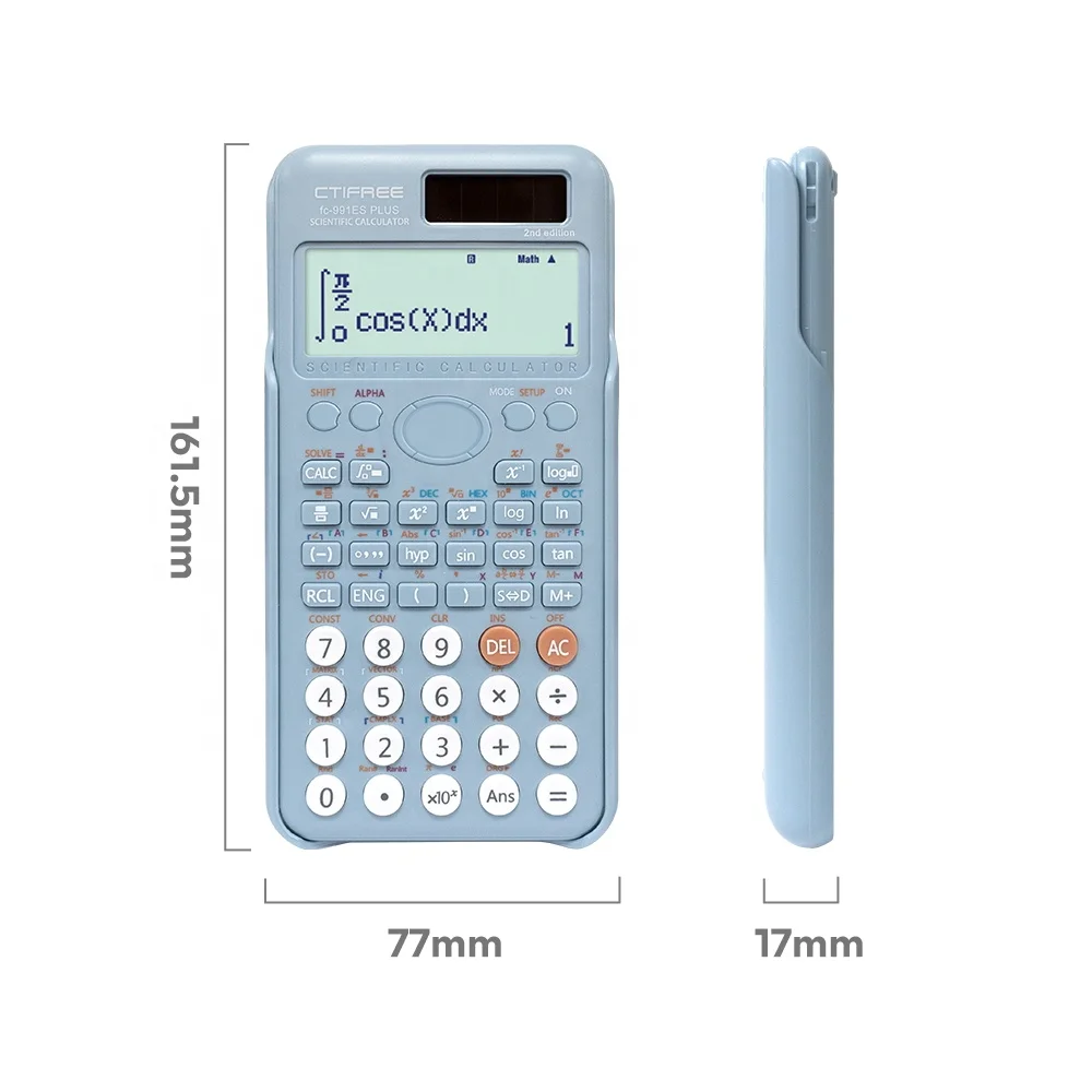 Scientific Calculator CTIFREE 991 Es 417function Calculadora Cientifica for Student 10+2digits LCD Display