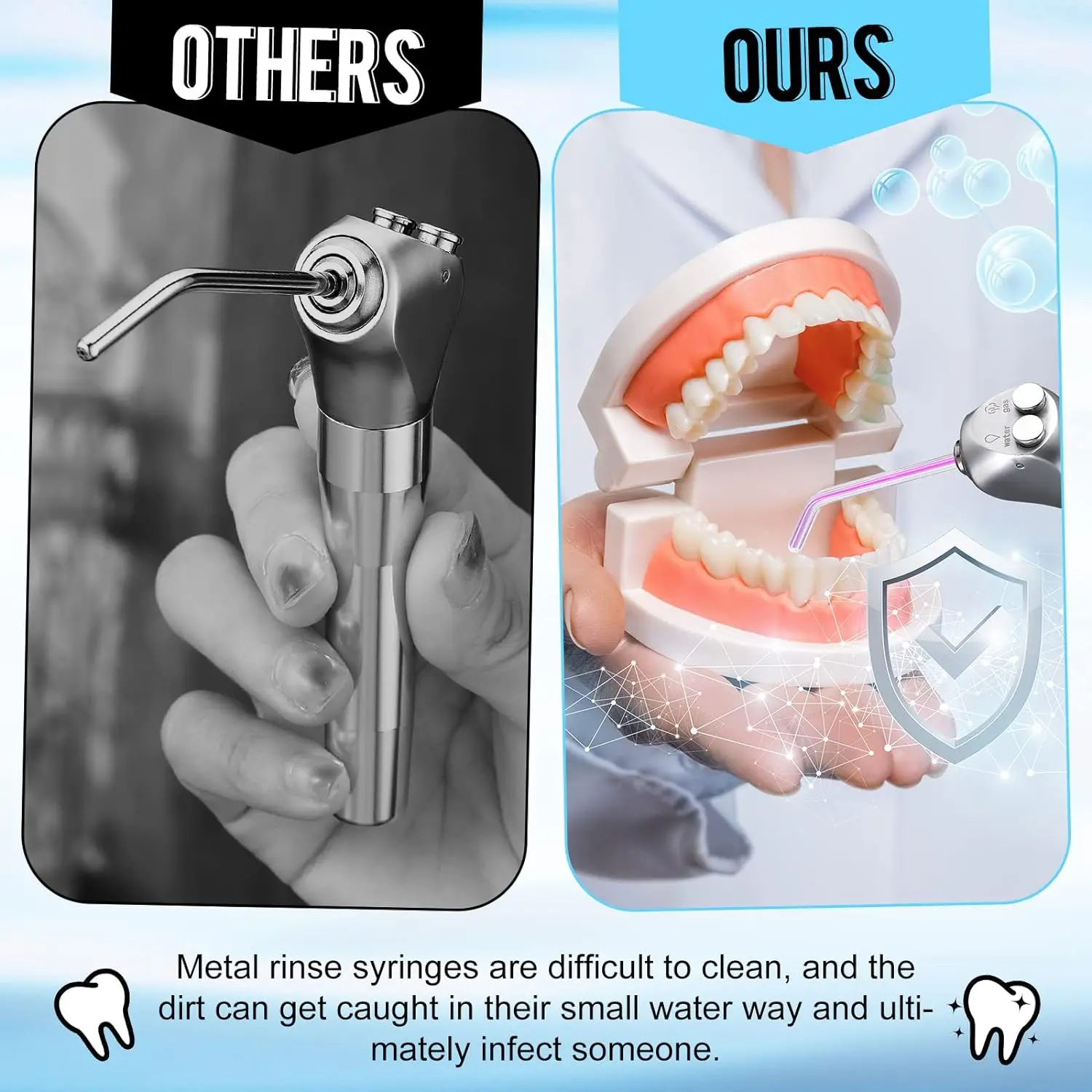 Low Price Autoclave Disposable Colorful Dental 3 Way Air Water Syringe