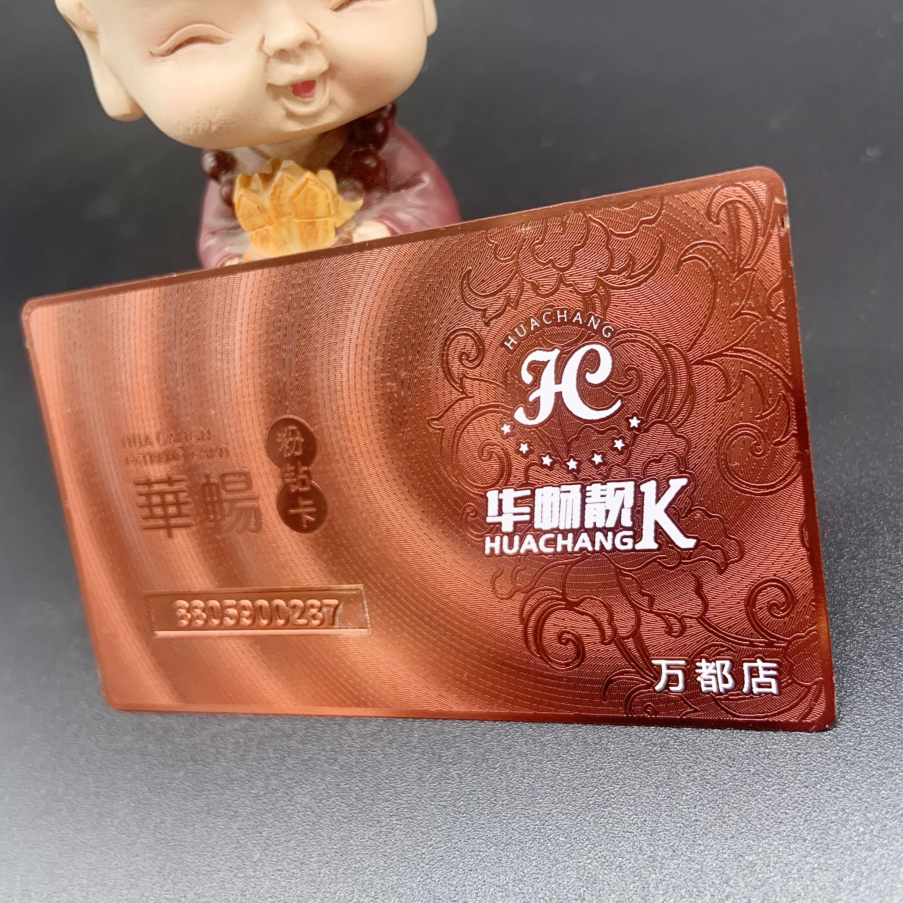 Mirror Cards Stainless Steel Black Silver Gold Silk Copper Metal Magnetic Craft Brass Surface Stripe Custom Metal Business Cards