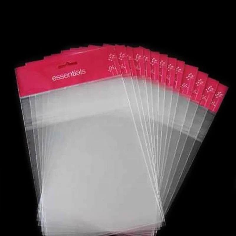 Custom OPP Plastic Head Card Header Bag Small Object Packaging Self Adhesive Bag