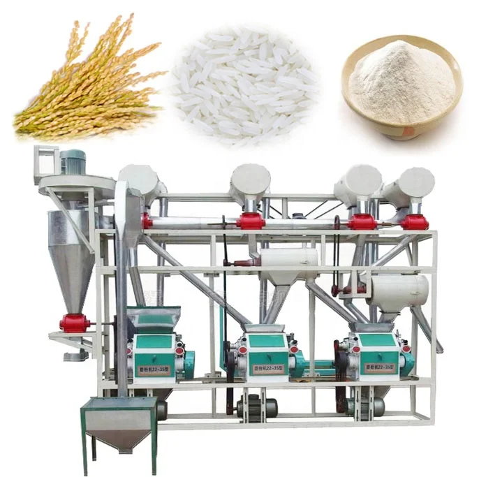 Home corn  Corn starch making machine 100-150kg/hour automatic corn grains dry chili flour mill machine
