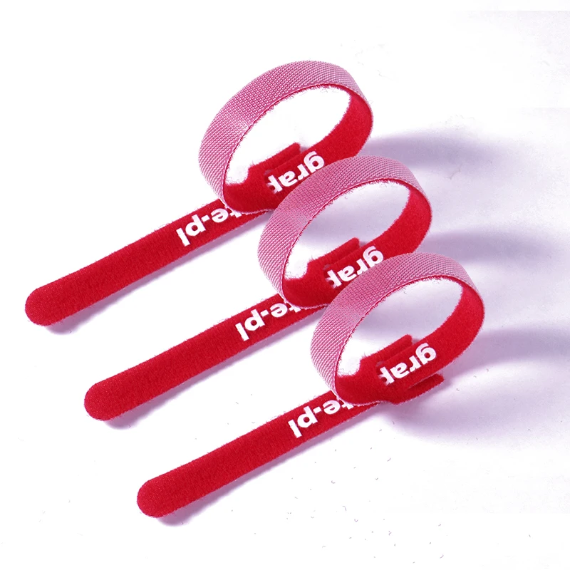 Factory Customized  White Cable Zip Tie Hook And Loop Cable Tie