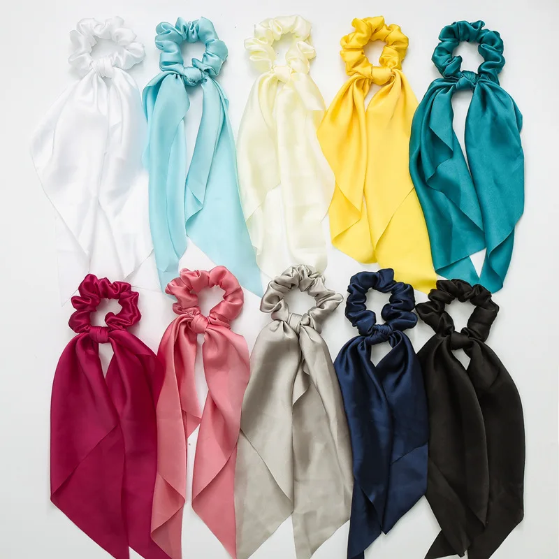 New Style Solid Colored Hair Ties Simple Fabric Elegant Fashion Hair Rings Casual Wholesale Cheap Cloth Hair Bands For Women