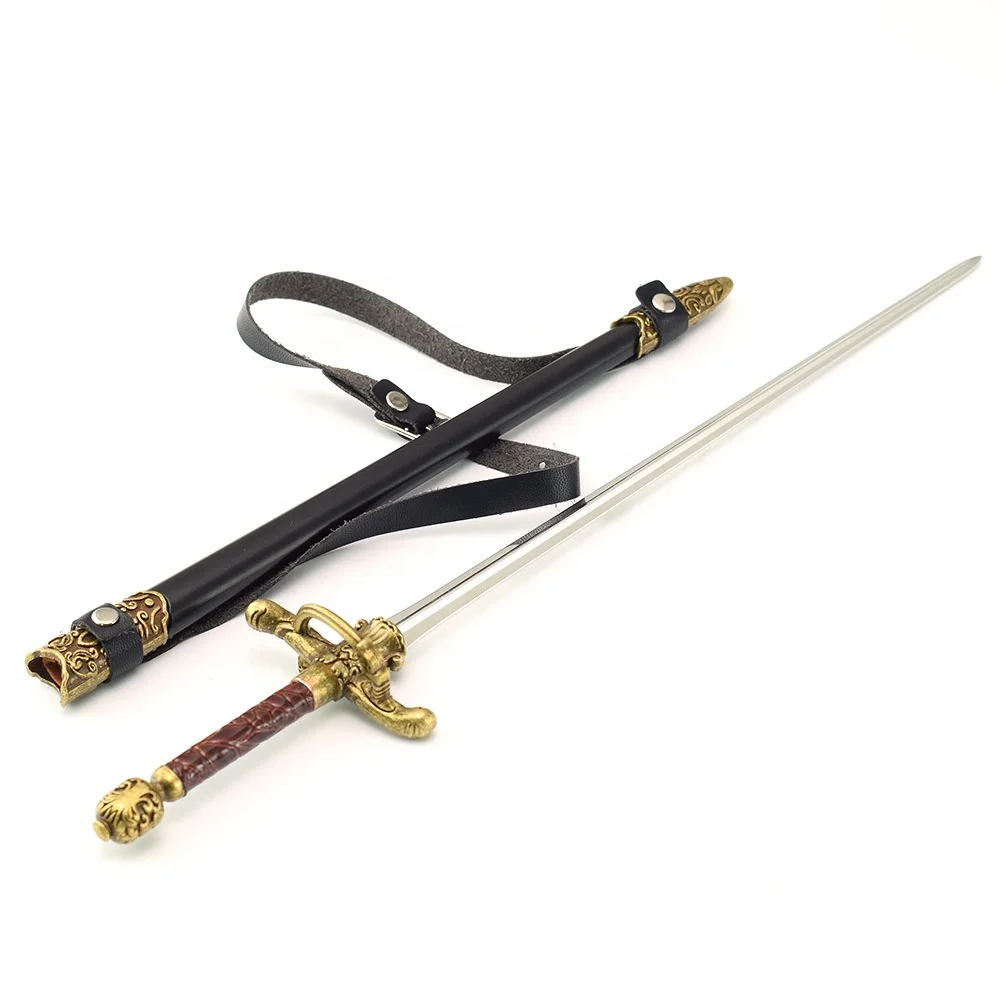 Popular fantasy world game of Thrones character exclusive equipment Alia sewing needle metal crafts sword key chain 26cm
