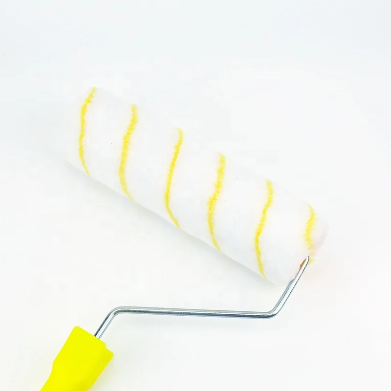 High Grade Quality Paint Roller Brush With Yellow  Head  With Low  Price Manufacturer