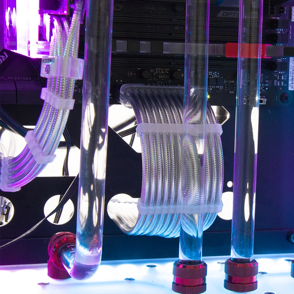 Sleeved Cables PSU Extension Kit 18AWG/16AWG 30cm ATX 24pin,CPU4+4p,PCI-E 6+2p For ATX Power Supply Cable