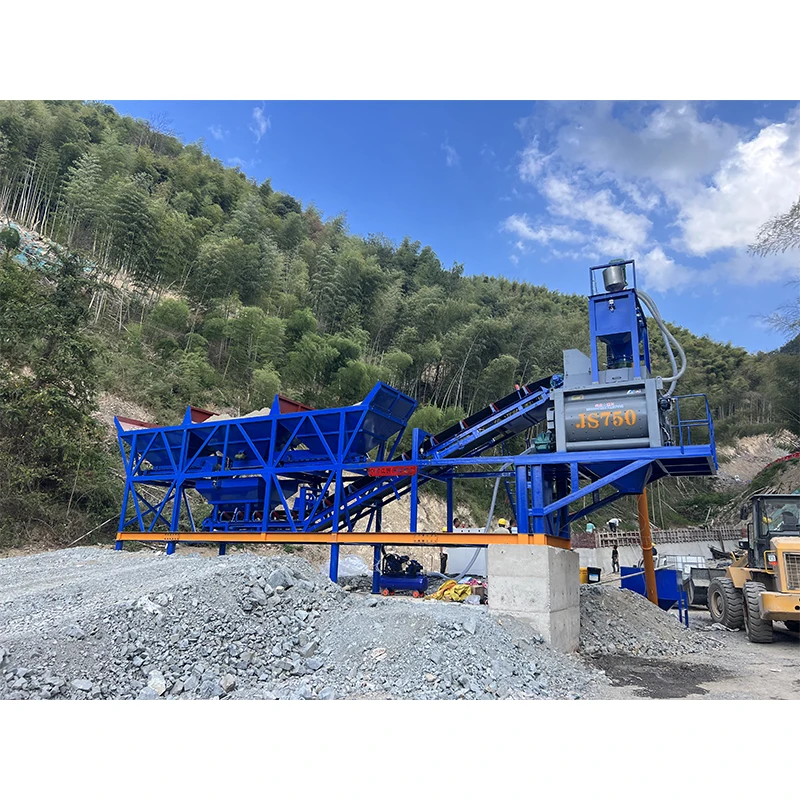 45m3/h Concrete Batching Plant Manufactures Mobile Concrete Mixing Plant HZS45 Small Concrete Plant