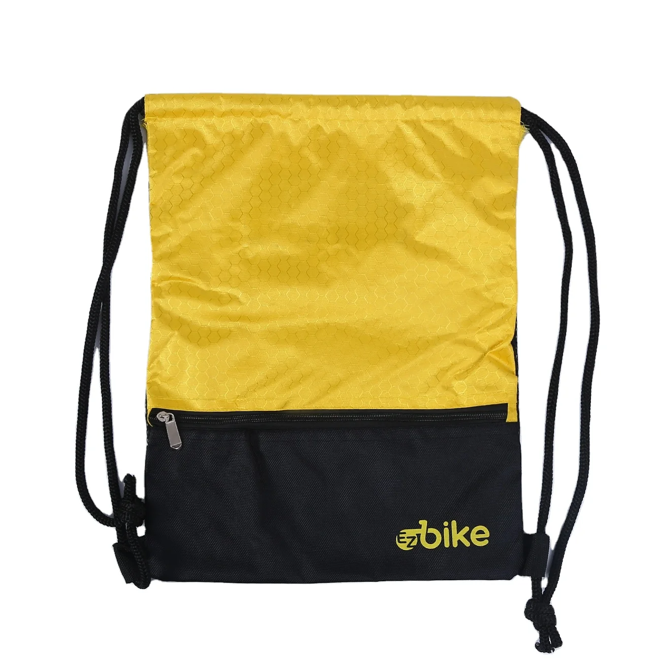 waterproof drawstring backpack sack sports gym bag with zipper for kids