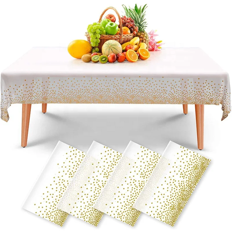 Plastic Tablecloths For Party Rectangle Table Cloths Disposable Rectangular Table Covers For Parties