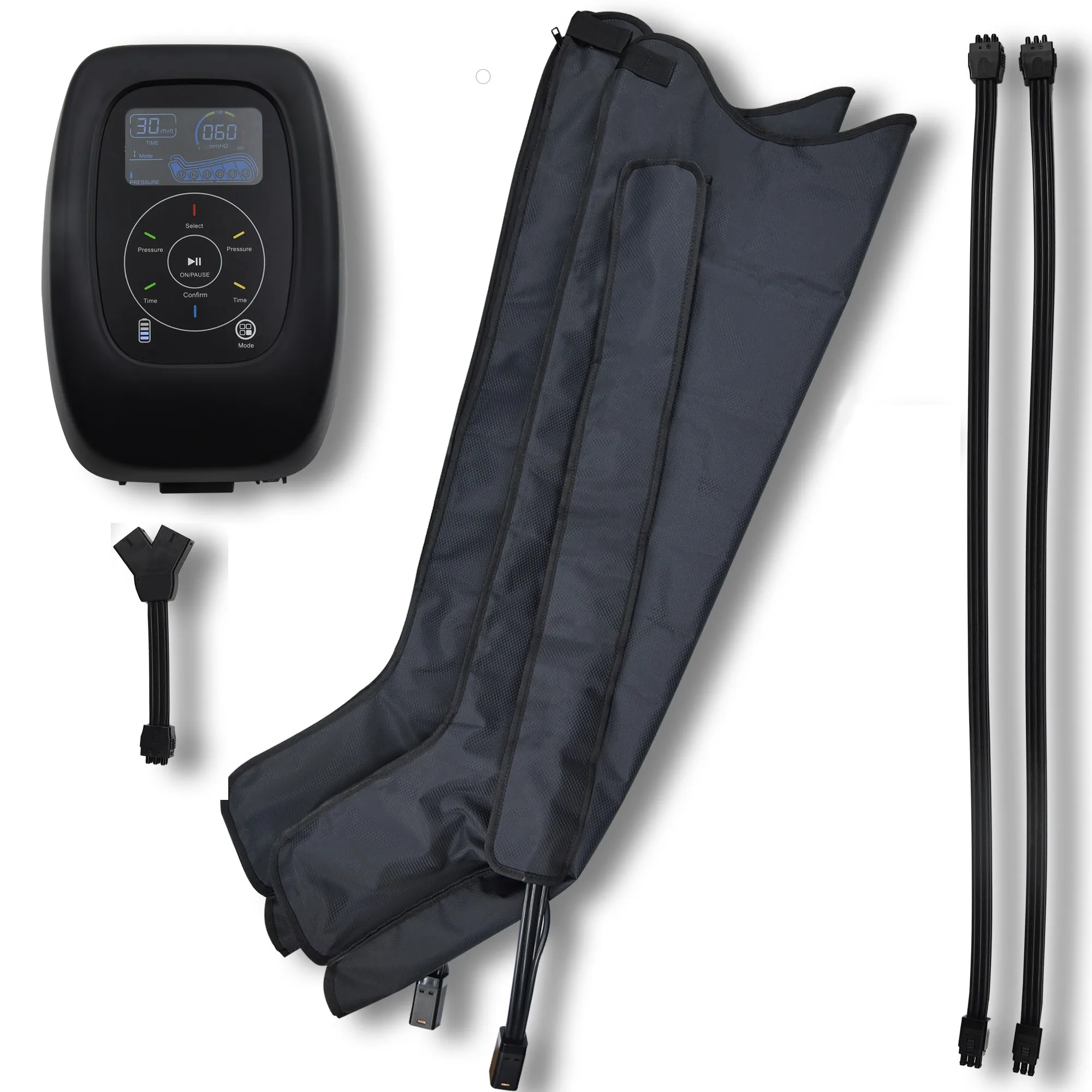 System Pneumatic Air Compression Pressure massage Leg Massager Recovery Boots