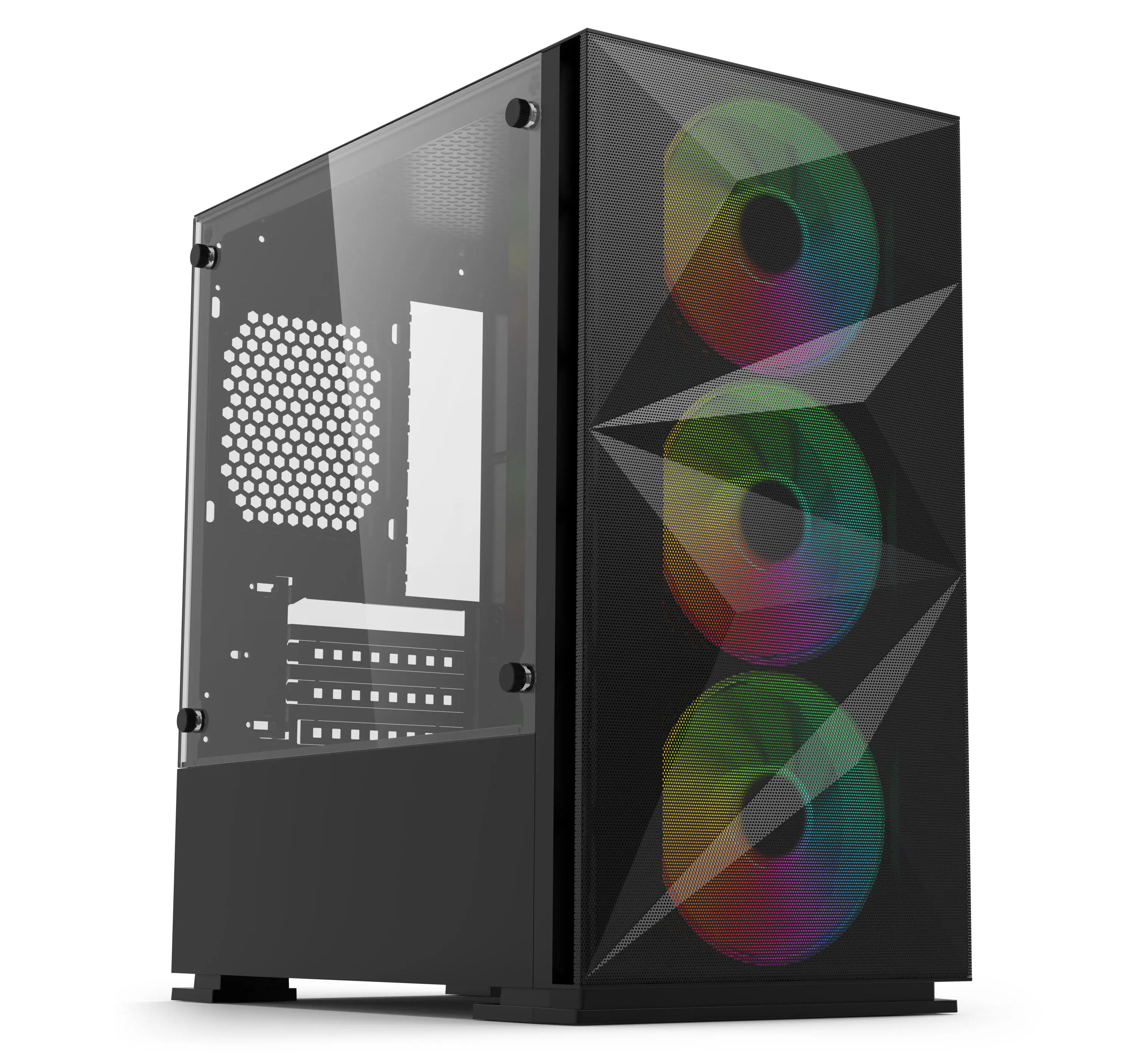 Computer Cases & Towers gabinete gamer desktop gaming pc case computer cpu case with metal mesh front panel