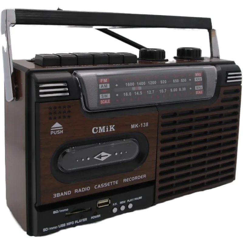 Cmik mk-138 oem профессиональная инновационная компакт-дисков радио и плеер Классическая питьевой fm радио 4 трек дополнительная антенна кассетный магнитофон