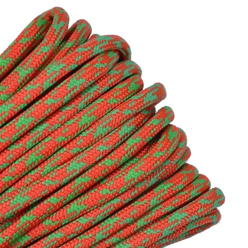 Wholesales braided 3 strands 7 strand survival Paracord 550 4mm 2mm 3mm 5mm polyester Parachute Cord 750 Lbs nylon rope