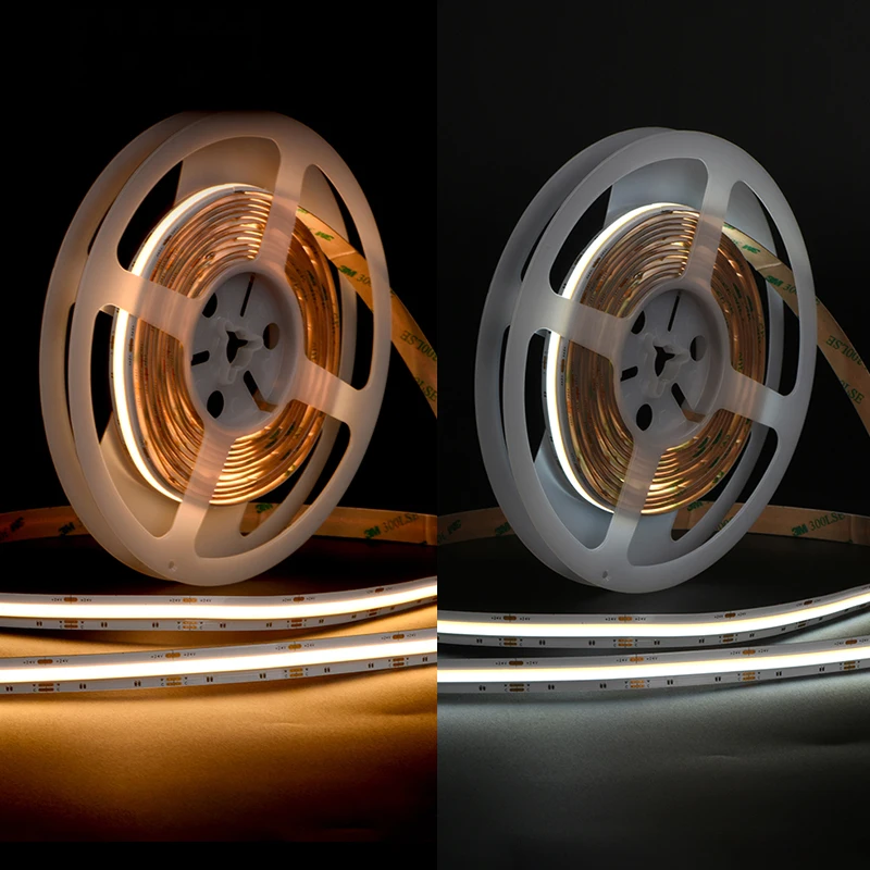 Custom Chips COB LED Strip 24V 5M 24V Dimmable COB LED Strip Light Flex LED Decorative Lights Kitchen LED Strip Home Lighting