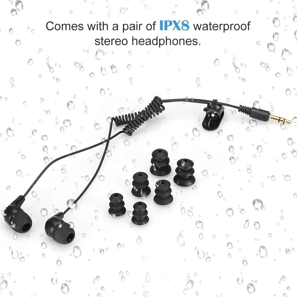 A-121 IPX8 Gift lossless Music Waterproof MP3 player for swimming water sports