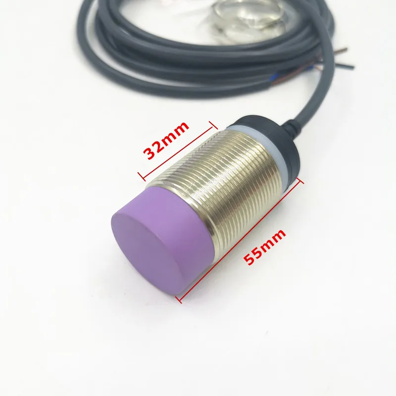 1KHZ M30 Non-flush Proximity Inductive Sensor Switch with 2m cable 10-30V 200mA PNP NPN NO+NC 4 wires  for Industrial Machine