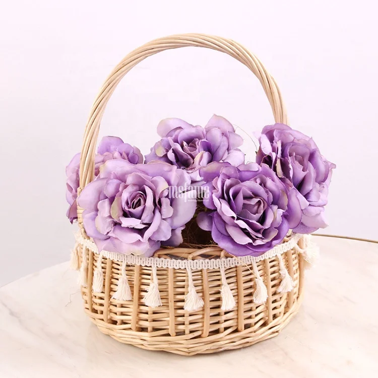 Hot Sale 2024 New 10Cm Eternal Roses Flowers Crown Headband Baby Rose Flower Head