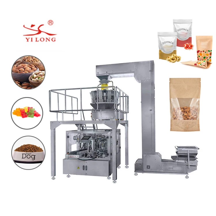 Automatic Potato Chip Sugar Puffed Food Pouch Snack Sachet Packing  fill and seal Machine
