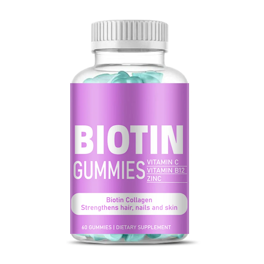 OEM Private Label Healthcare Supplement Biotin Gummy Hair Growth Gummies for hair health