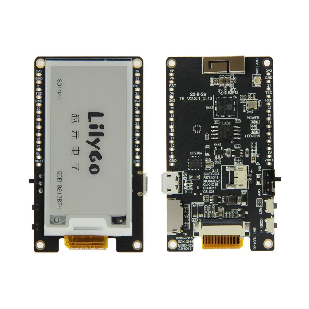 TTGO T5 V2.3.1_2.13 Inch E-Paper Screen New Driver Chip DEPG0213BN  GDEM0213B74  GDEM0213B74