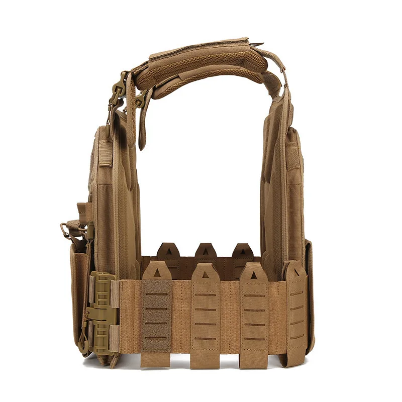 Outdoor 1000D Nylon Laser Cut MOLLE System Quick Release Tactical Vest Loadweight Plate Carrier