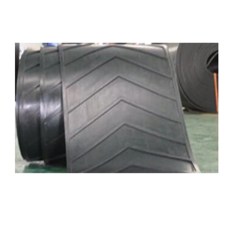 Профессиональный Высокое качество тяжелых dutyV Узор Шеврон резиновый конвейер пояс