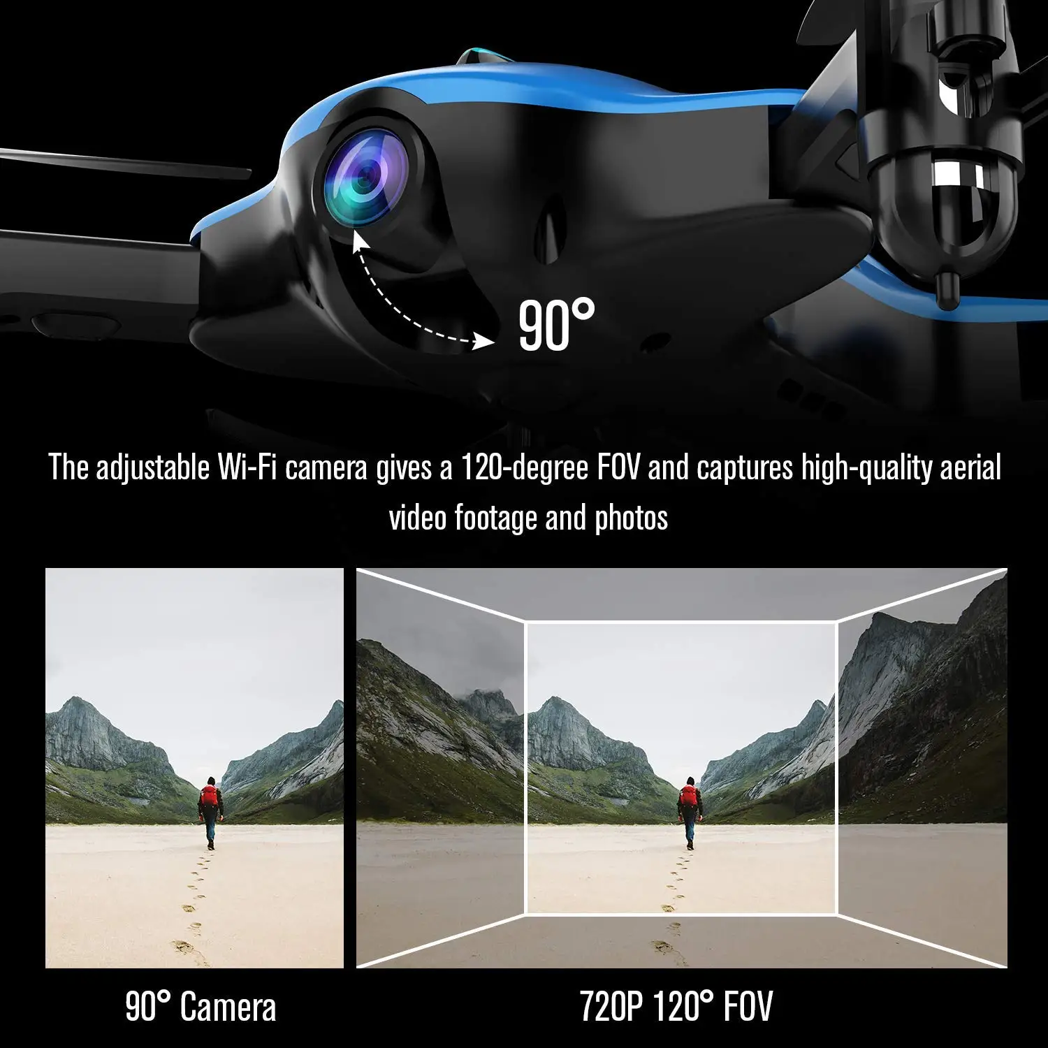 Mini RC Quadcopter FPV Drone with HD Camera 720P