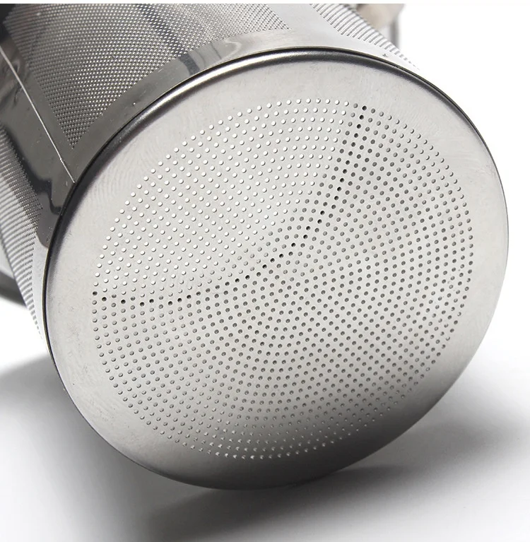 304 Stainless Steel single Handle Loose Leaf Tea Strainer Filter Print logo for put Tea leaves Mugs Cup Tea Infuser
