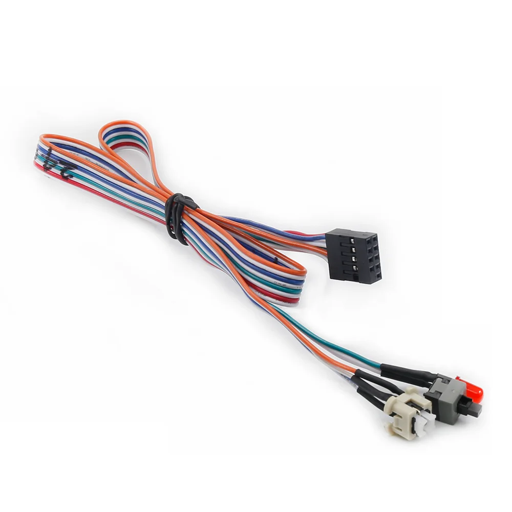 PC Case On/Off Reset Button Power Switch with led Reset Switch Motherboard HDD Computer Replacement Cable