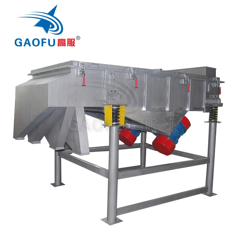 Multi-layer industrial sand grading machine linear vibrating screen sieve for silica sand