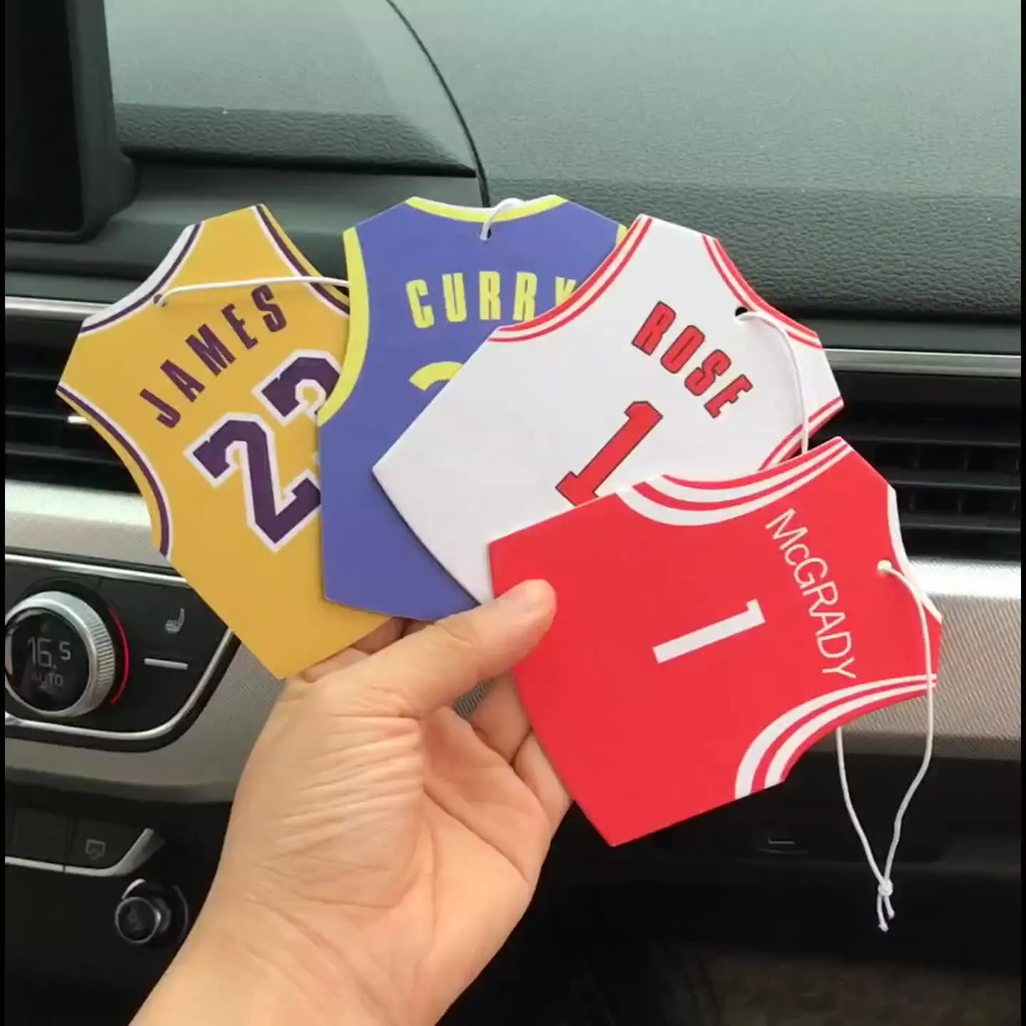 Promotional Gift Custom Size Car Air Freshener Different Scent Perfume Hanging Paper Car Air Freshener