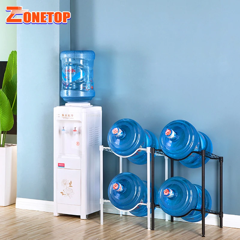 Floor Stand Supermarket Display Stand Rack / Storage Metal Display Rack / 5 Gallon Water Bottle Display Stands