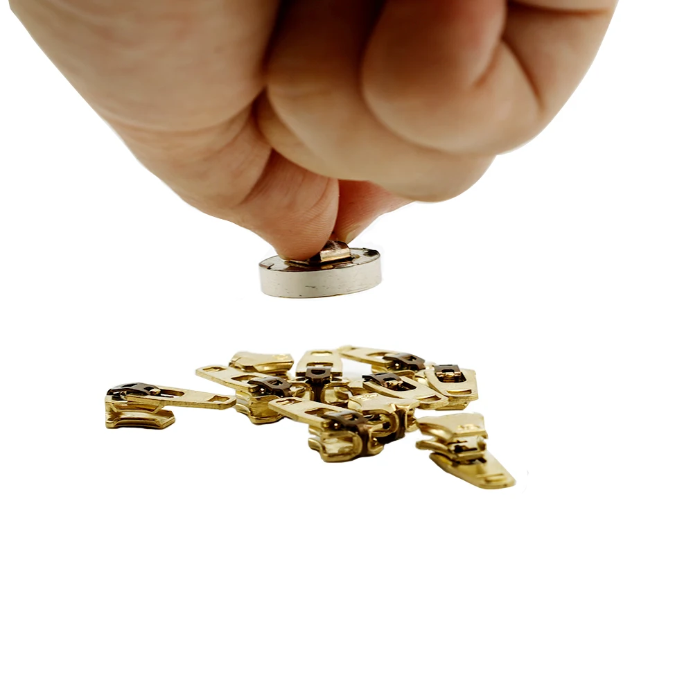 Brass YG slider Pass needle detector test with high quality or low quality Jeans auto-lock Brass YG slider For your choosing